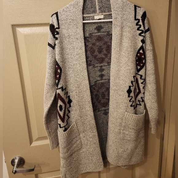 debut Sweaters - Aztec Cardigan Coat Sz S